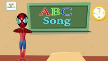 Nursery Rhymes Disney Cars Pixar Spiderman & Lightning McQueen Smash ( ABC Songs for Child