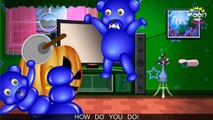 Mega Gummy Bear Celebrating Halloween Finger Family Nursery Rhyme for Childrens