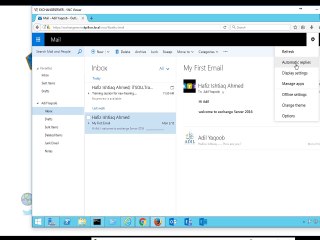 Send automatic reply in Urdu Hindi Lecture 17 Exchange 2016