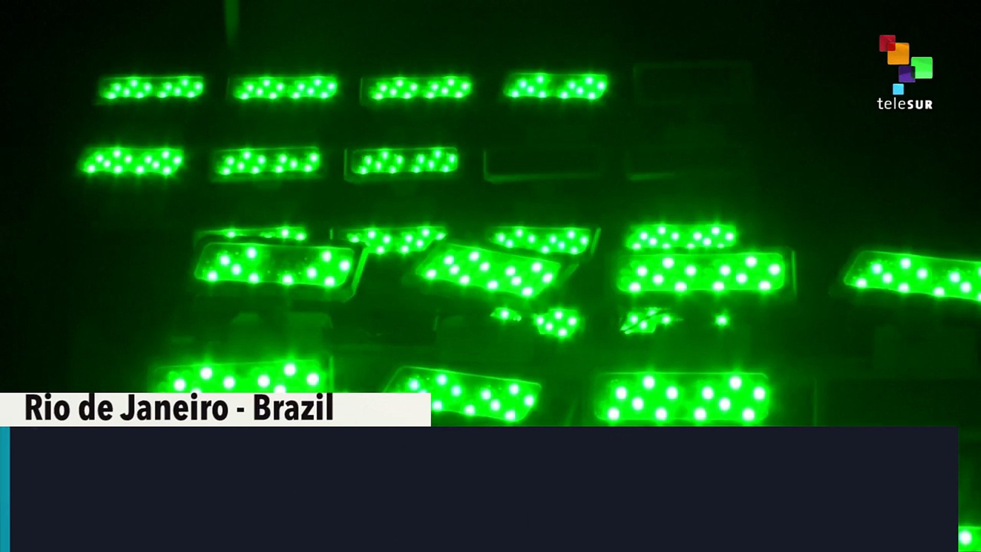 Rio's Christ Statue Green for St. Patrick's Day