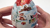 Christmas surprise eggs Chocolate santa & Kinder Maxi