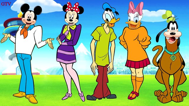 Mickey Mouse Scooby Doo Finger Family Songs - Daddy Finger Family Nursery Rhymes - ABC Kid