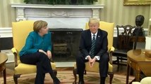 Trump Refuses To Shake Merkel's Hand 03_17_2017