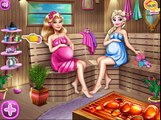 Disney Frozen Princess Elsa e Barbie Sauna grávida (Jogos de Meninas)