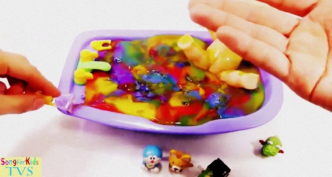 Numbers Counting Baby Doll Colours Slime Bath Time Learn Colors Clay Slime Surprise Toys