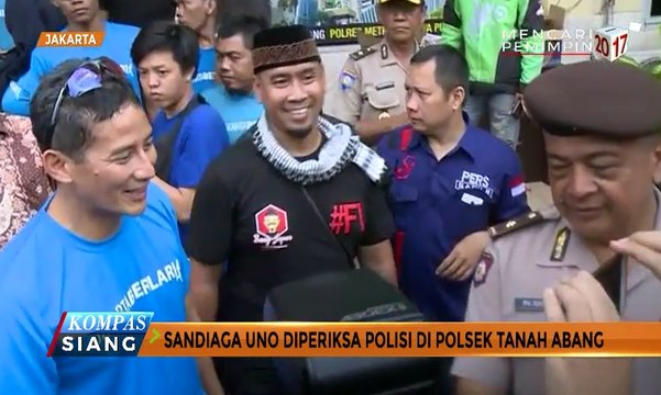 Sandiaga Uno Penuhi Panggilan Polsek Tanah Abang