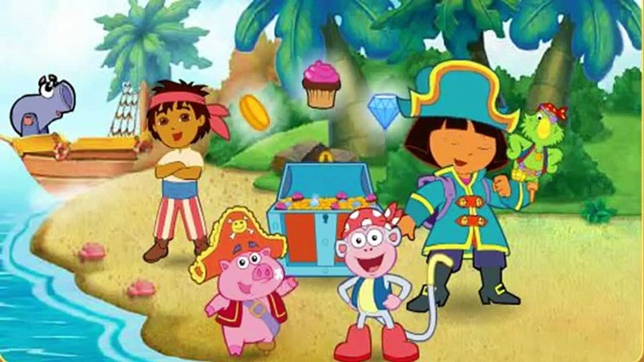 Dora Pirata del Barco de la Caza del Tesoro de Dora la exploradora Completa de dibujos animados de los Episodios de Juego en inglés