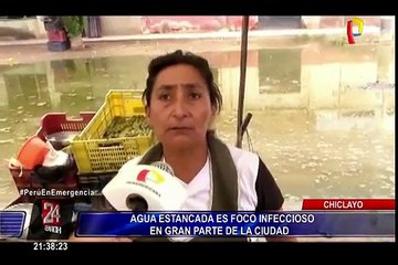 Chiclayo: calles inundadas tras colapso de sistema de desagüe