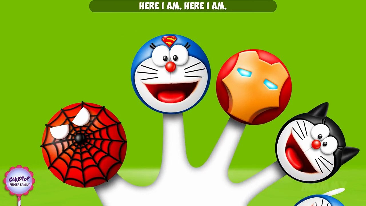 ★ Finger Family Cake Pop SuperHeroes Song ★