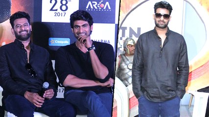 Prabhas' GRAND Entry At Baahubali 2 Trailer Launch