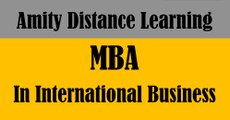 Amity distance learning MBA in international business management