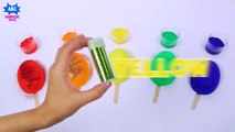Best Learning Colors Video for Children - Glitter Painting Lollipop Finger Family Songs fo