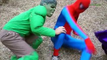 Frozen Elsa Spiderman vs GIANT Zombie SAW Attack! Joker Hulk Ghost Superheroes Fun Movies