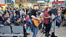 Brest. La chorale rock de la Carène secoue le hall de la gare