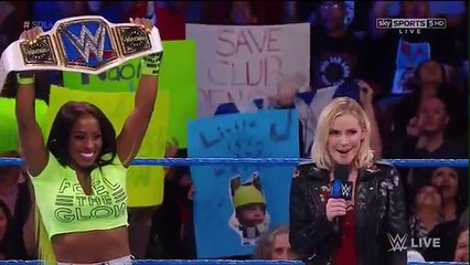 WWE SMACKDOWN 02-14-17 Alexa Bliss & Naomi Segment