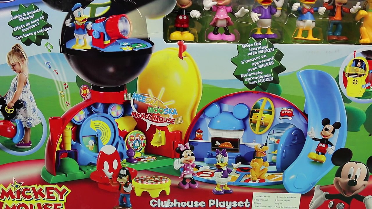 Здание клуба маргаритка дисней дональд Утка От микки Минни мышь Набор для игр Плутон Guffy Juni