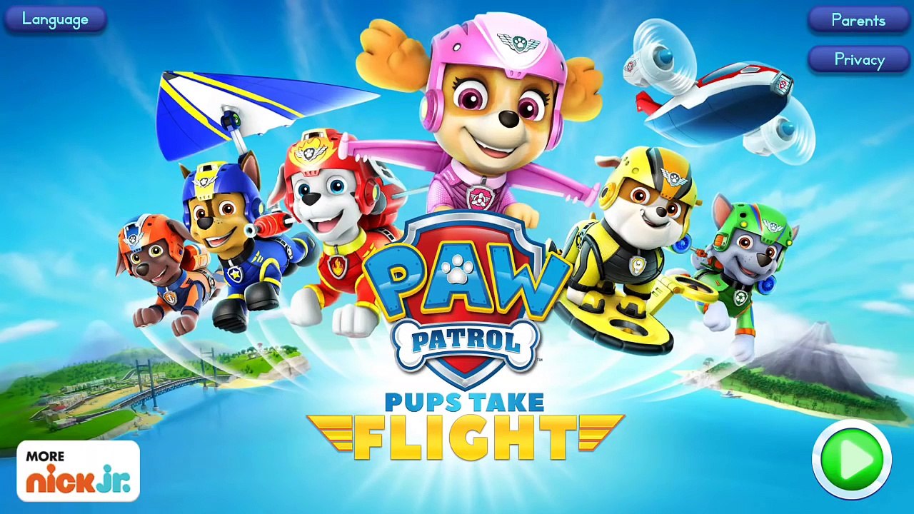 PAW PATROL ✔ PUPS TAKE FLIGHT | RUBBLE IN VOLCANO ISLAND | Games For Kids