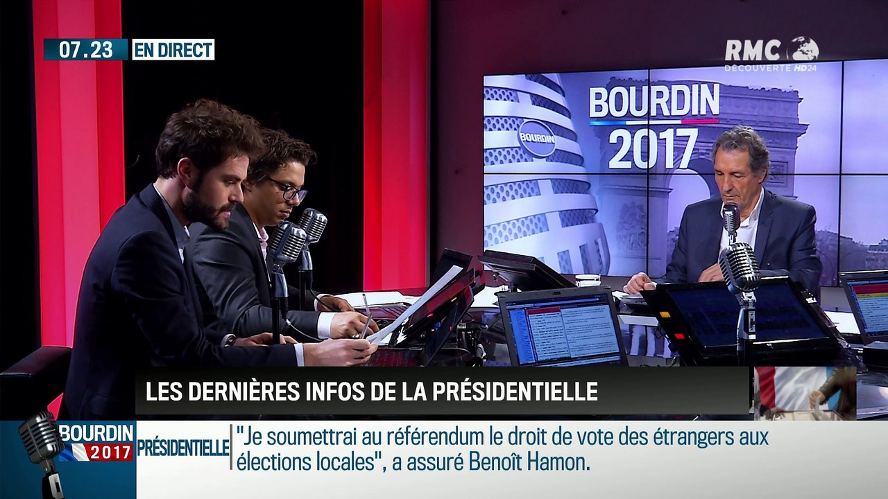 QG Bourdin 2017 : Présidentielle: une lutte sans merci entre Jean-Luc Mélenchon et Benoît Hamon – 17/03