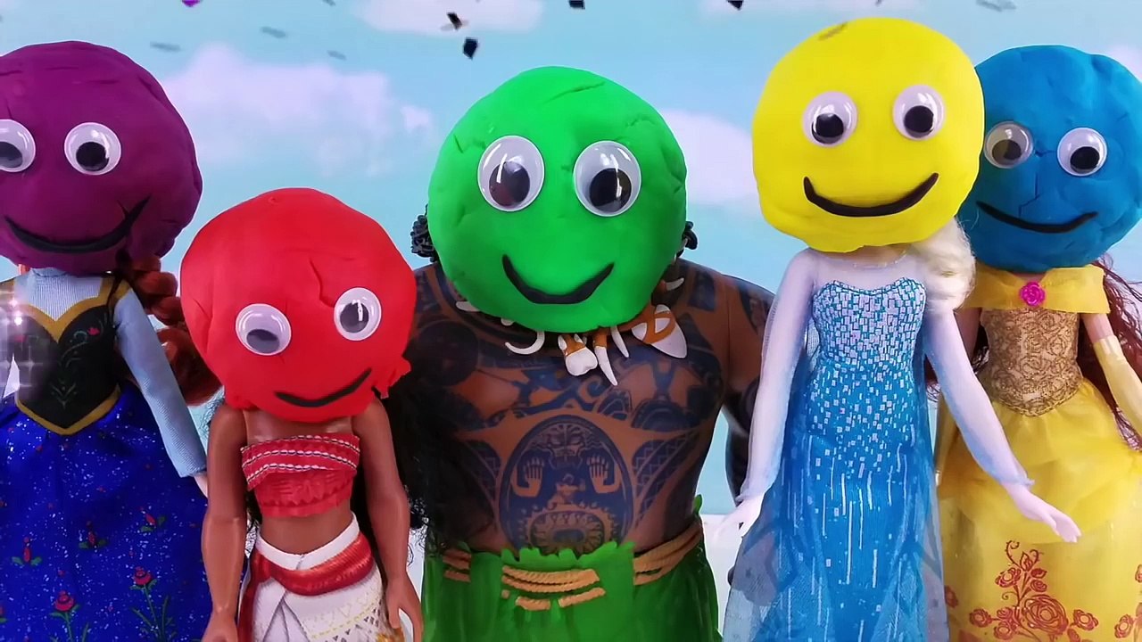 Microwave Fruits Slime Surprise Toys Disney Princess Frozen Finger Family Song Rhymes Lear