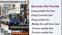 Minibus hire with driver kent | Luxury minibus hire kent | 18 seater minibus kent