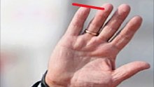 Only 5 seconds to see destiny "to poor" through the finger length