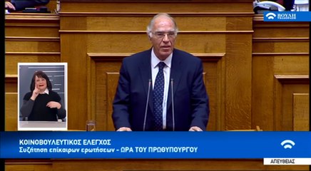 Λεβέντης στην ώρα του πρωθυπουργού