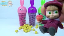 Balls Candy Colors Cups Learn Colours Surprise Toys Masha and Bear Peppa Pig Paw Patrol Fr