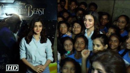 Alia hosts 'Beauty And the Beast' screening for NGO kids