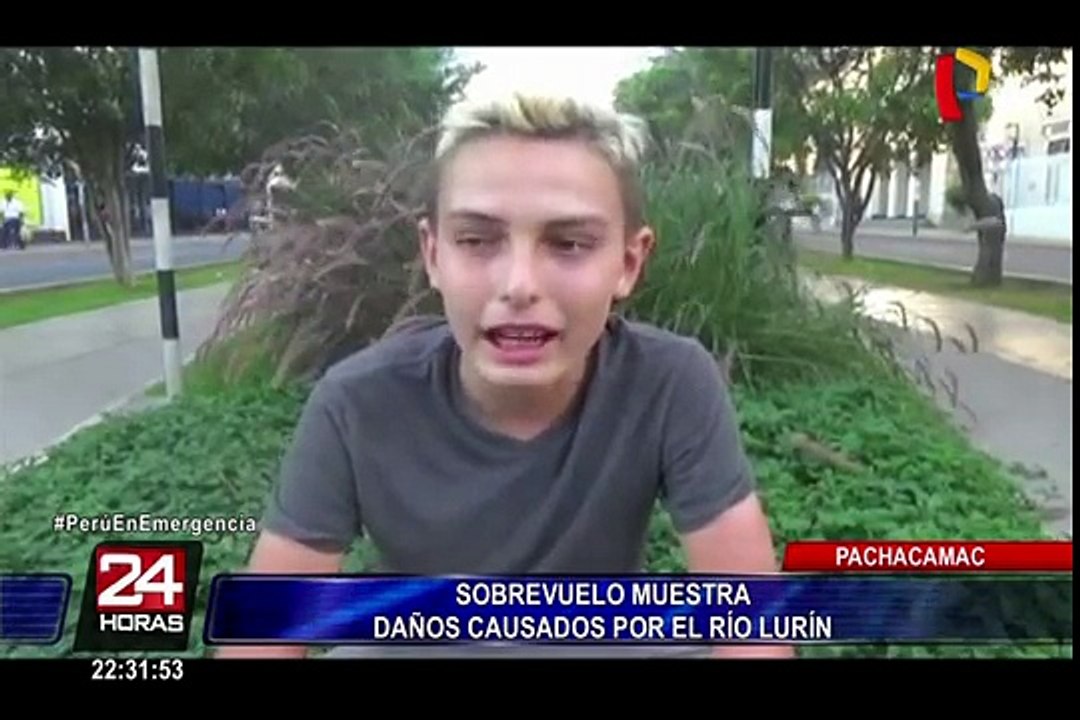 Imágenes aéreas muestran daños causados por el río Lurín