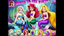 Disney Princess Elsa & Rapunzel as Mermaids at Ariels Birthday Party - Dress Up Game for