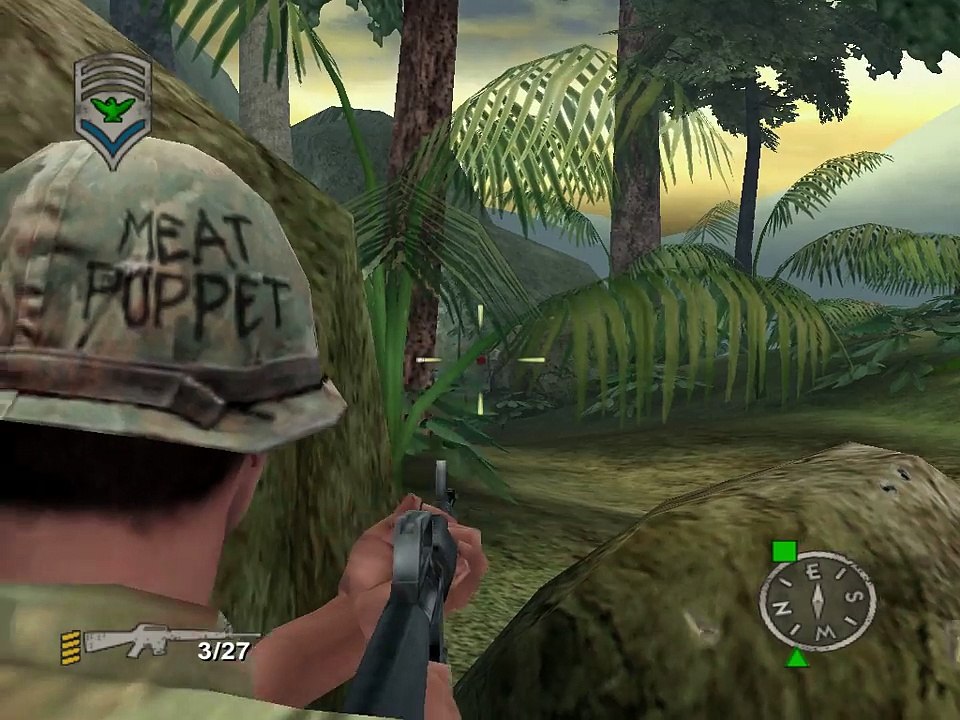 Shellshock  Nam '67  Walkthrough on Hard - Mission 3 - Fort Assault