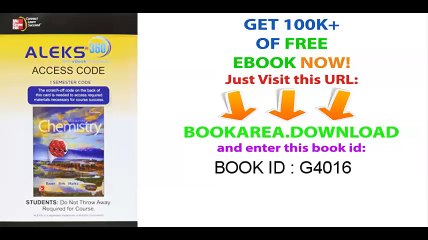 ALEKS 360 Access Card (1 Semester) for Introduction to Chemistry