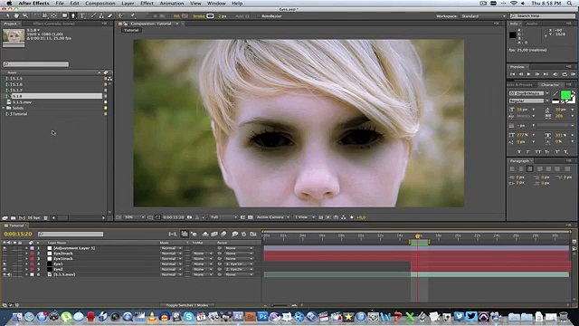 After Effects Tutorial - How To Make A Demon Eyes Effect
