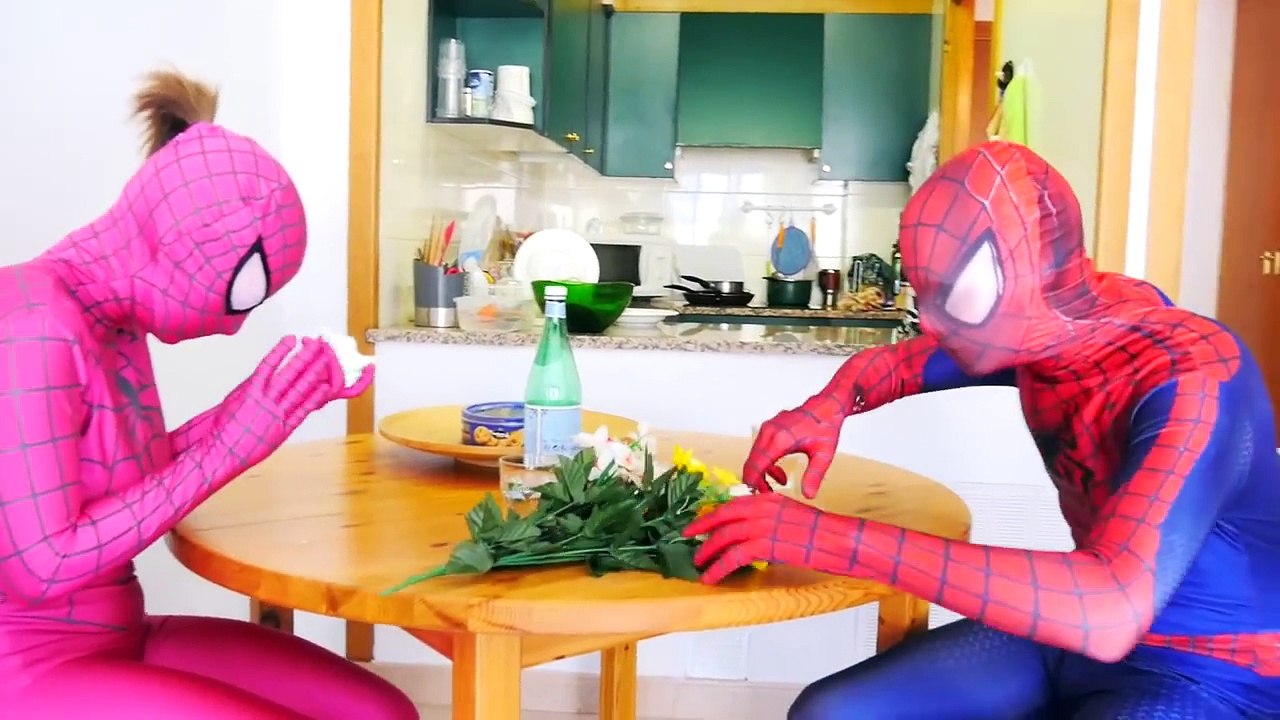 Frozen Elsa vs Maleficent Challenge w/ Joker Elsa, Spiderman, Spiderbaby