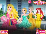 Princesses Bridesmaids Rush - Rapunzel, Ariel and Elsa - Dress Up Game For Girls