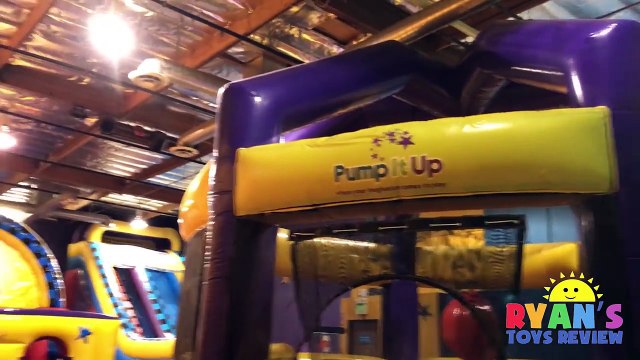 Indoor Playground for Kids Pump It Up Bounce House and Obstacle Course! Children Play Center