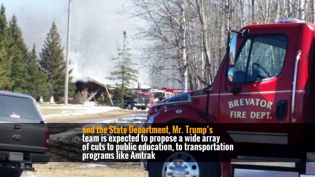 and the State Department, Mr. Trump’s team is expected to propose a wide array of cuts to public education, to transportation programs like Amtrak