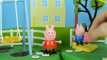 Peppa Pig Historia de Play Doh inglés Episodio de Thomas y sus Amigos Charcos de Barro Pepa Juguetes Jugar D