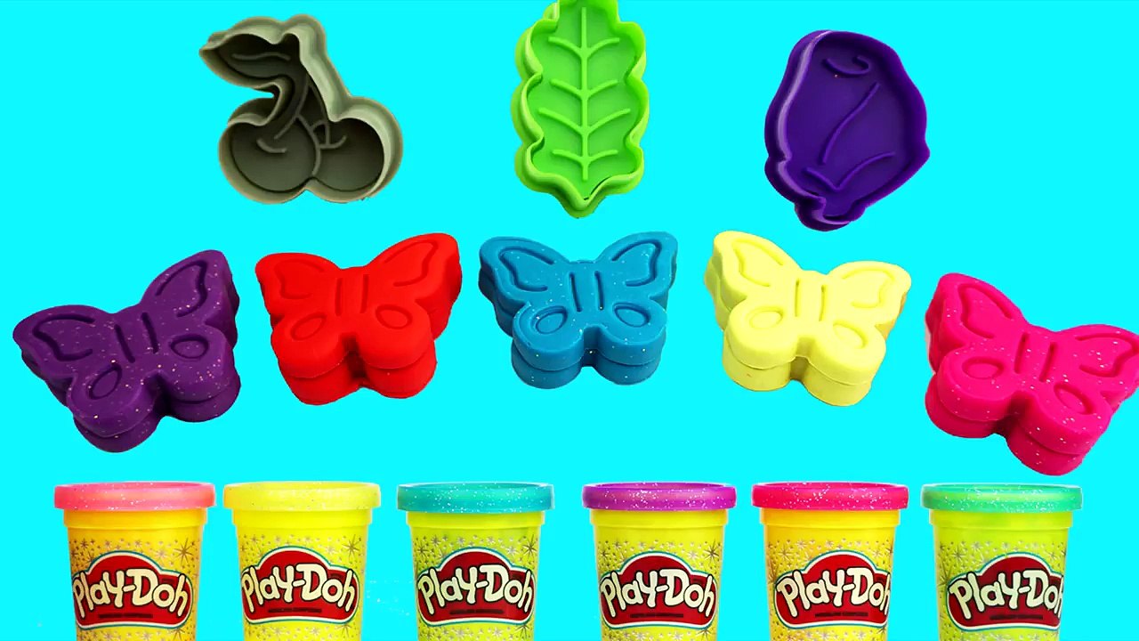 Learn Colors Play Doh! - Peppa Pig English Episodes Compilation -  Butterfly Molds-W8nMSESeU18