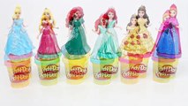 Disney Princess MagiClip Collection Play-Doh Magic Clip Frozen Anna Ariel Merida Belle Dol