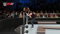 WWE 2K17 Dean Ambrose Vs Baron Corbin Tables Match