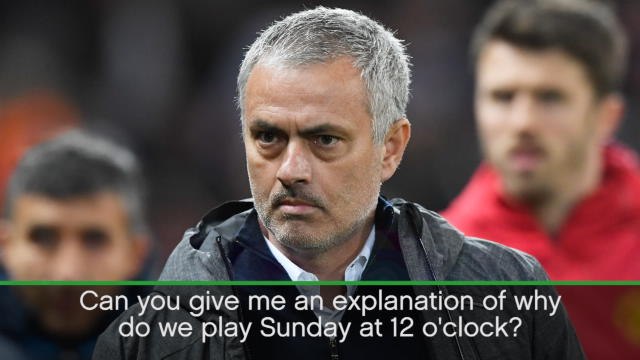 'Why us?!' - Mourinho angry at Man United schedule