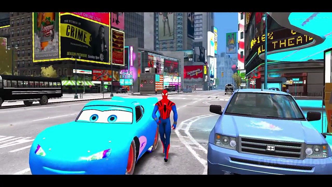 New SPIDERMAN & MICKEY MOUSE, FROZEN ANNA BLUE McQueen Cars w Children Nursery Rhyme with
