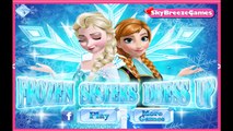 Anna And Elsa Girls Night Out | Frozen Sisters Dress Up Cartoon Game For Kids And Girls
