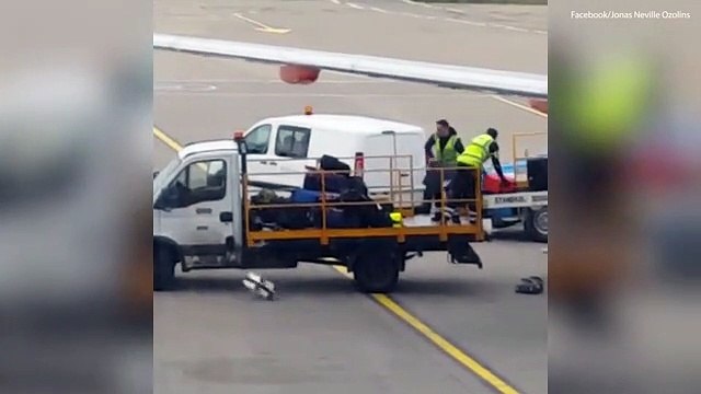 Quand les employés de l'aéroport de Luton défoncent tes bagages... Pas cool