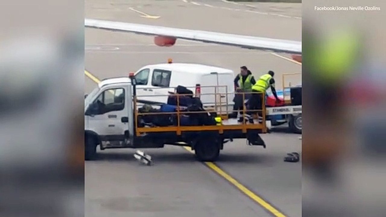 Quand les employés de l'aéroport de Luton défoncent tes bagages... Pas cool
