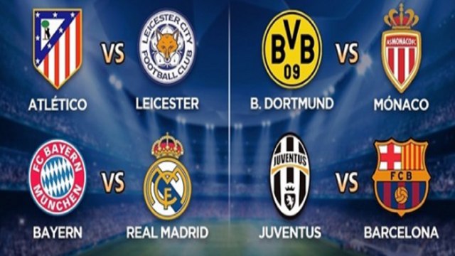 Bayern-Real Madrid, Atleti-Leicester y Juventus-Barcelona