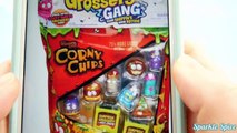 Grossery Gang Corny Chips 10 Pack and Sticky Soda Opening Moldy Surprise Grosseries