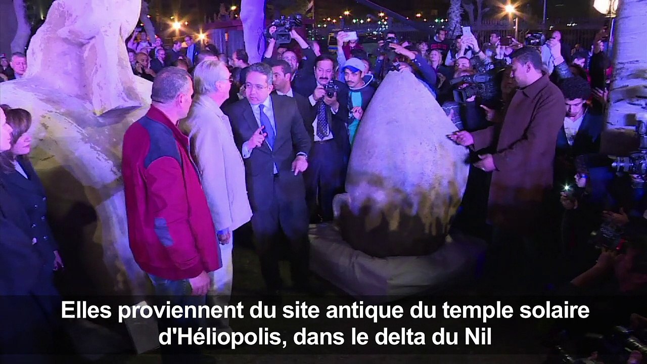 Egypte: une statue pharaonique dévoilée au public