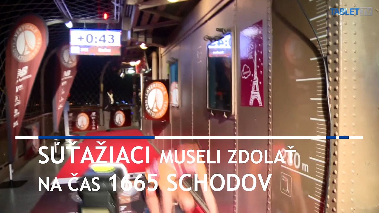 Žilinčan tretí v behu po schodoch Eiffelovky